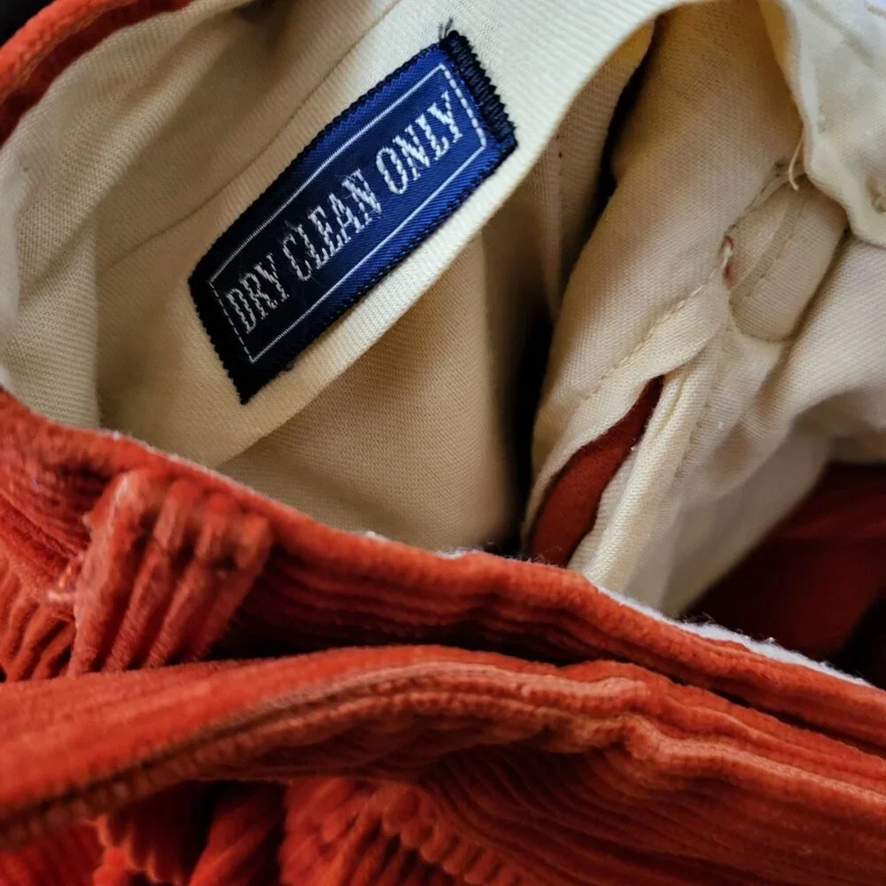 Ralph Lauren Women's Rust Corduroy Pants - Picture 9 of 9